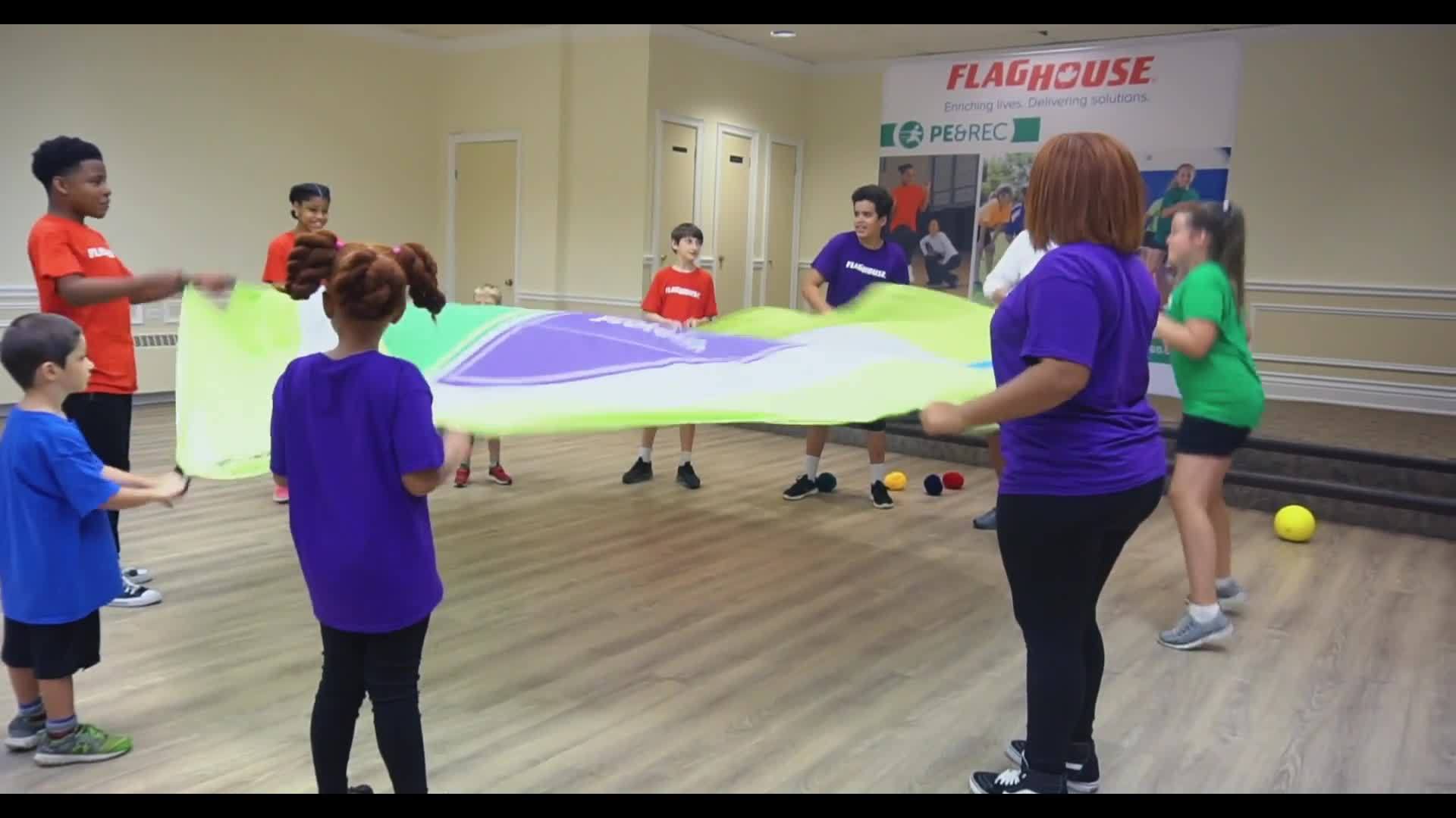 Learn Healthy Eating with a Parachute! (Ep. 111 - MyPlate Parachute)